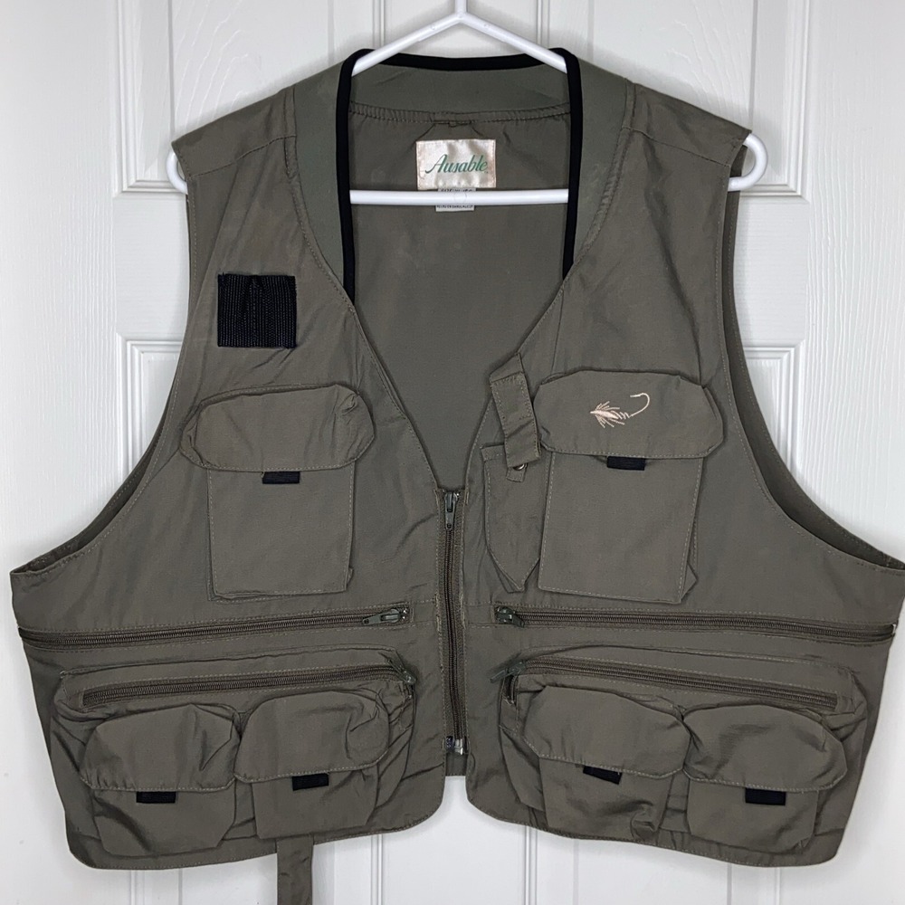 Vnt Ausable Fishing Vest Xl Multi- Pockets Use.